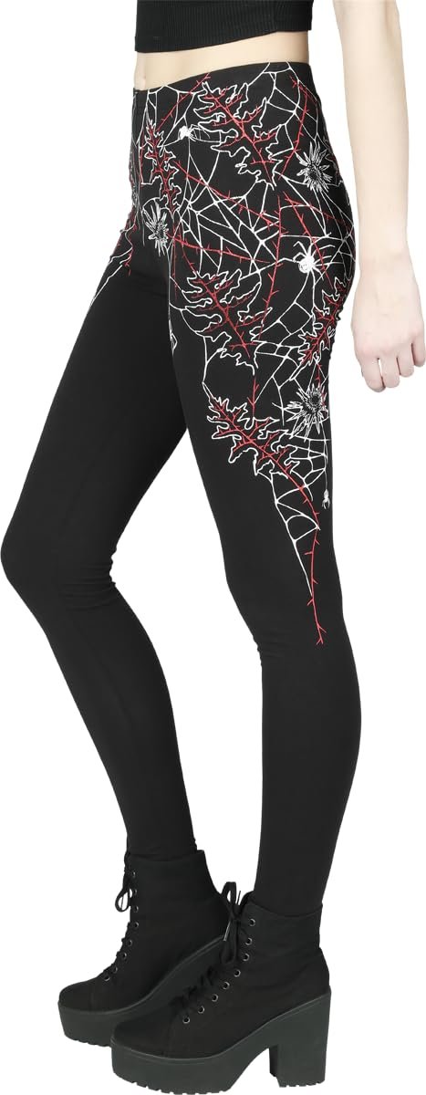 Легінси Gothicana by EMP Spider Web Чорний, фото №4