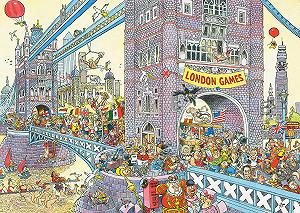 Пазл Wasgij Retro Mystery 8 The Last Hurdle 1000 деталей synthetic.ua - Фото 1