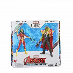 Фігурки Marvel Hasbro Legends Series Королева Скруллів та Супер-Скрулл, Avengers 60th Anniversary, 15 см synthetic.ua - Фото 1