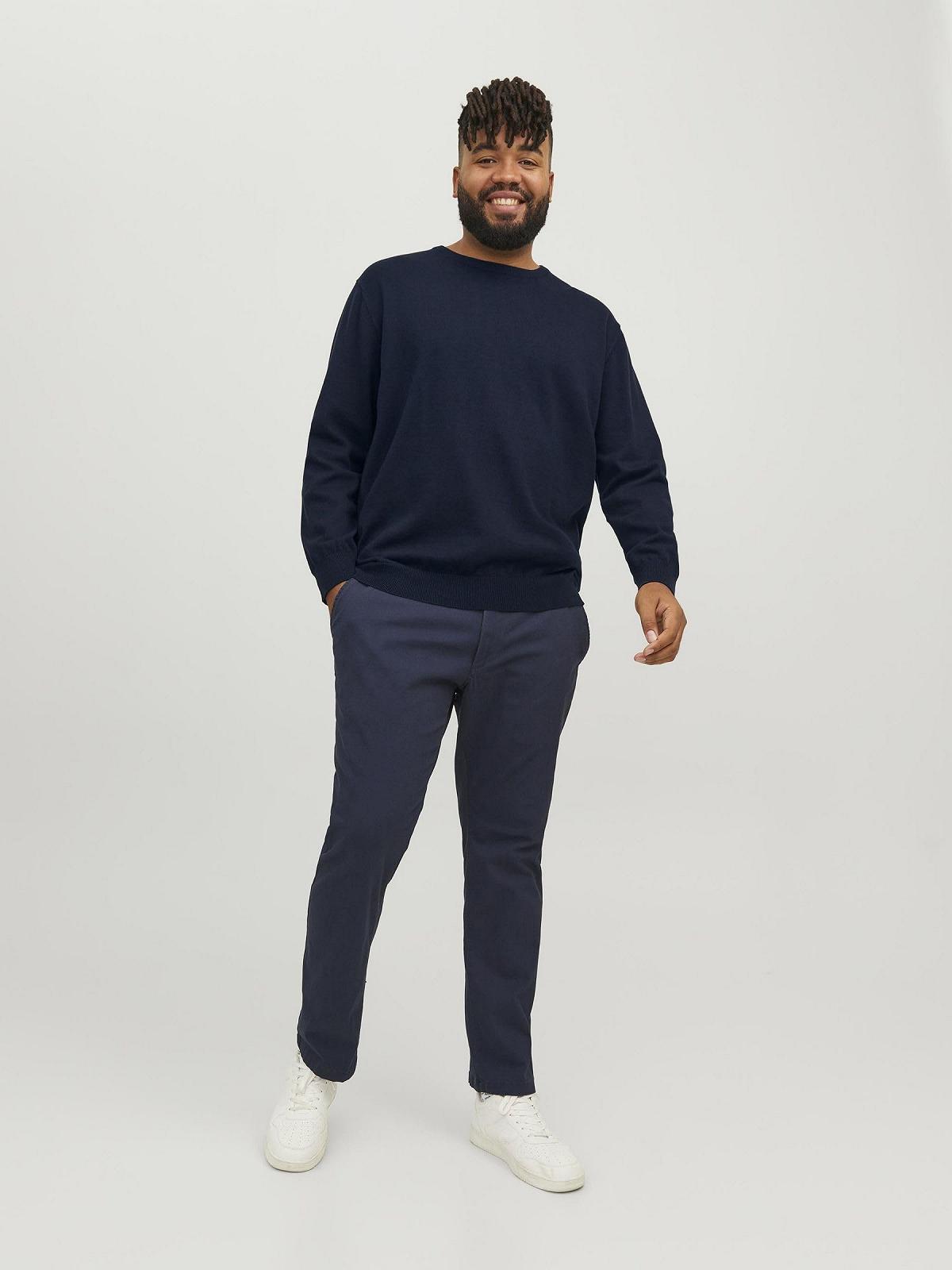Джемпер в'язаний JACK & JONES Jjebasic Knit Crew Neck Noos Pls чоловічий, фото №5