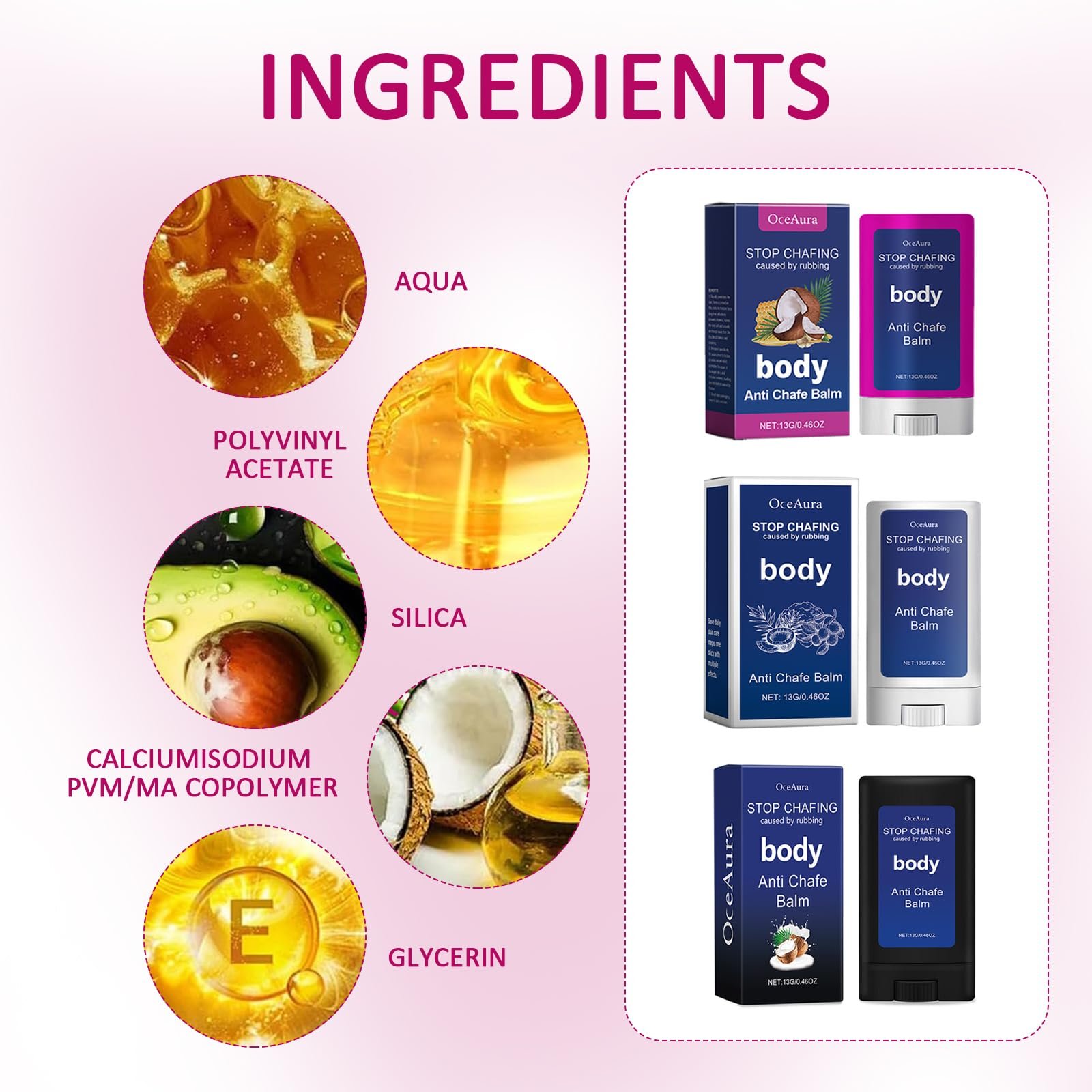 Стік проти натирання 3 шт. ефективно запобігає натиранню та мозолям для стегон, плечей, грудей та стоп, фото №3