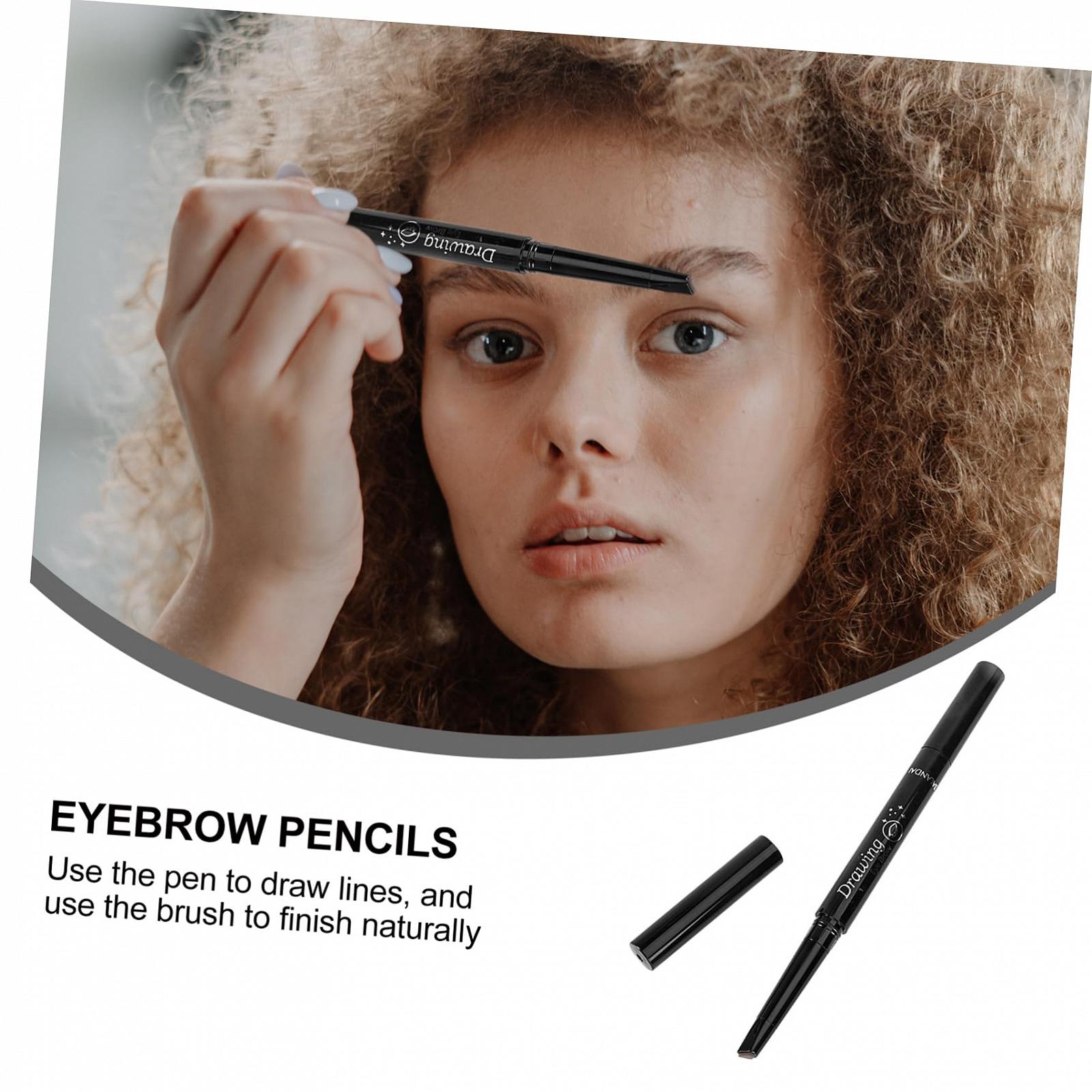 Олівець minkissy Pack of 3 Double Head Eyebrow Pencil Chocolate, фото №7