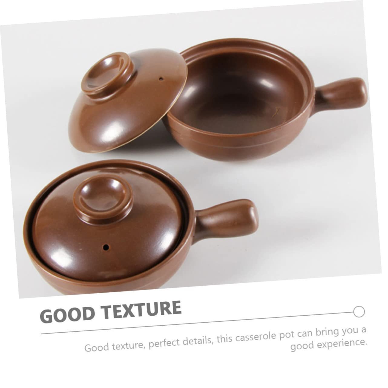 Глиняная кастрюля HEMOTON с крышкой керамическая корейская для супа и тушения, фото №7