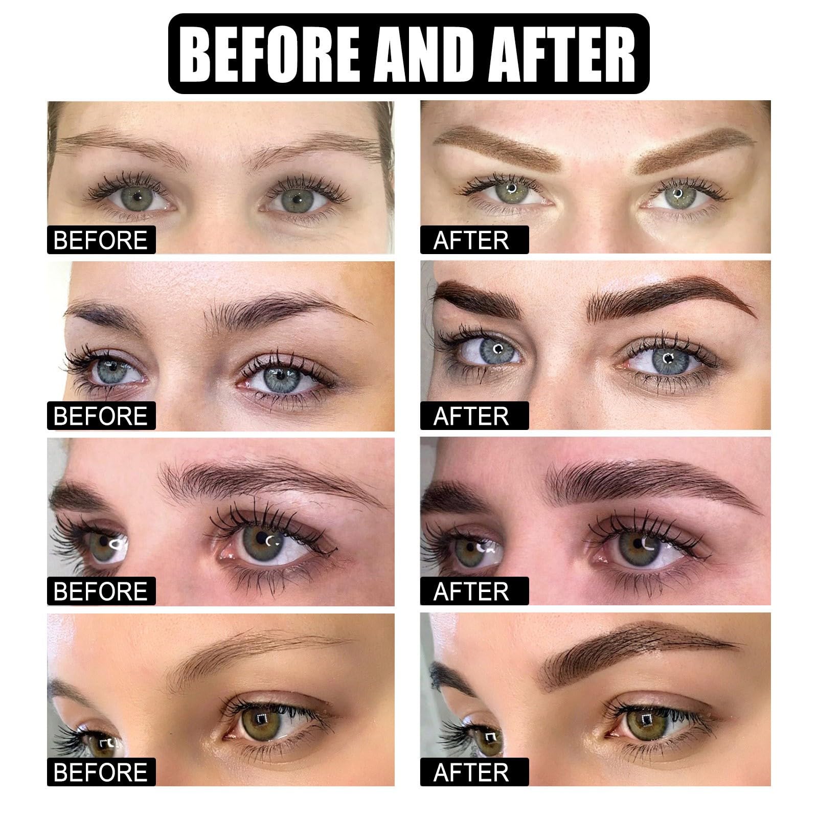 Крем для брів Водостійкий Швидковисихаючий Без зміни кольору Без запаморочення Гладкий Тривимірний Натуральний (C, Один розмір), фото №4