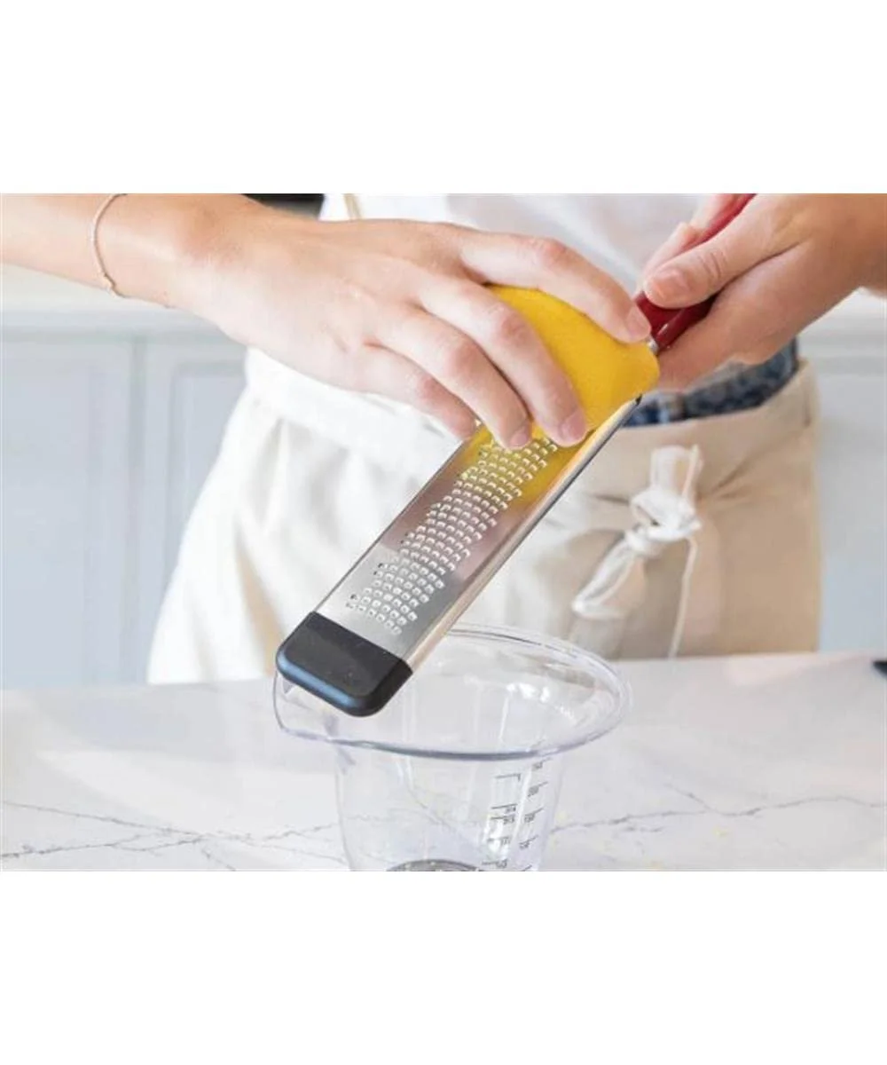 Терка KitchenAid Etched Cheese Grater, Дрібна, Ручна двостороння з нержавіючої сталі Червоний вермільйон, фото №5