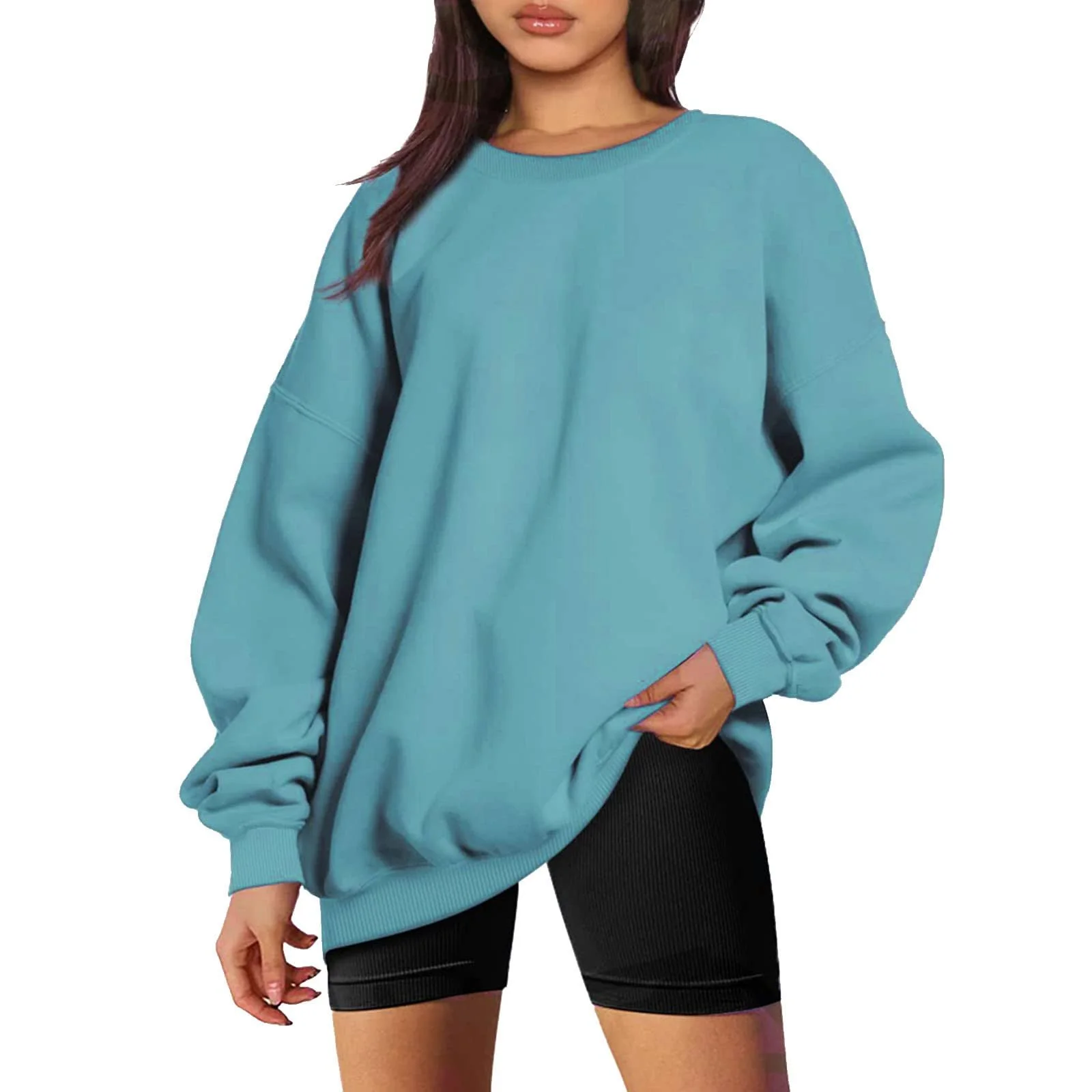 Женский Худи Цветной Блок с Капюшоном, фото №1