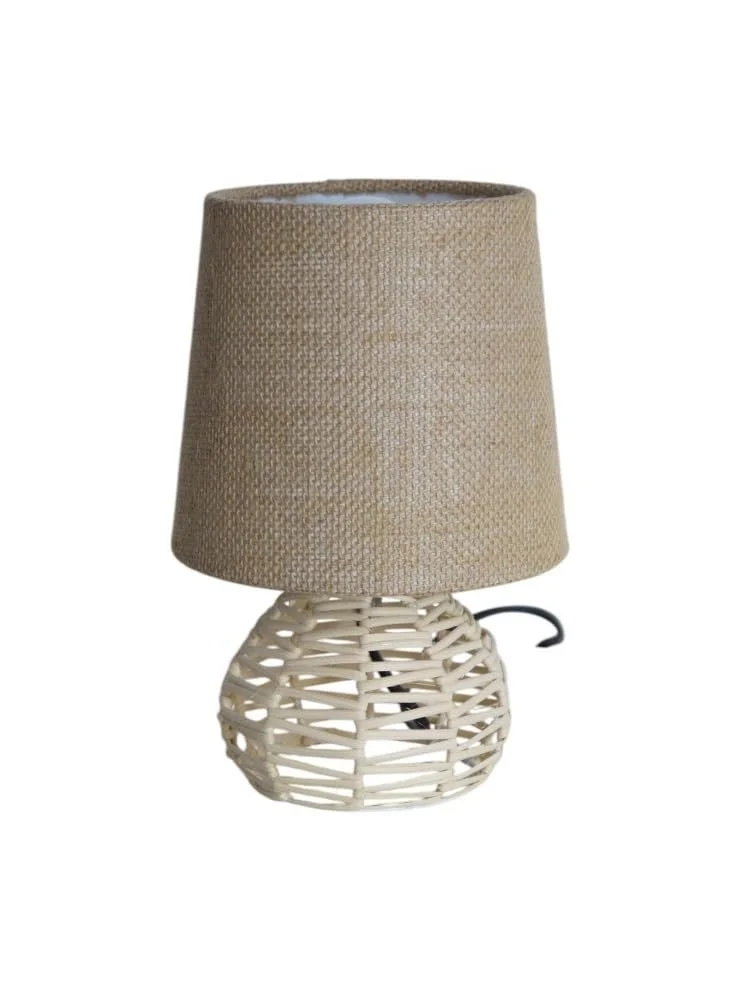 Настільна лампа Rita з тканинним абажуром коричнева E27, фото №3