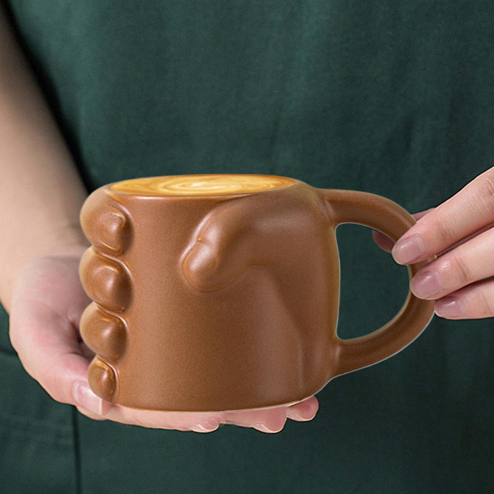 Кумедна чашка для кави - Чашка для напоїв у формі кулака, фото №3