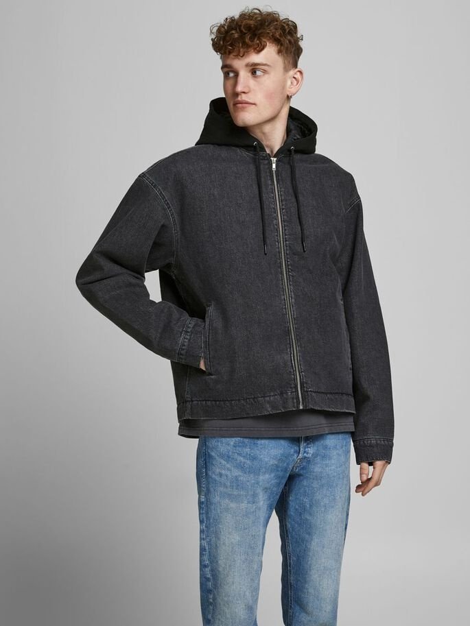 Куртка джинсовая Jack&Jones JJIWOLF JJJACKET AKM 791 12181165 Черный L, фото №1