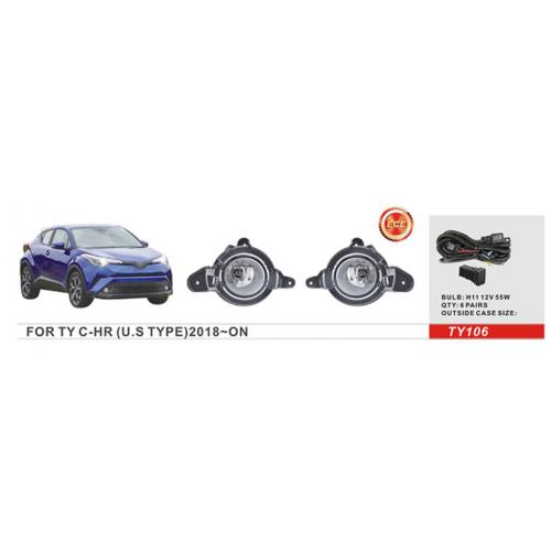 Фары доп модель Toyota C-HR 2018-/USA TYPE/TY-106/H11-12V55W/эл.проводка (TY-106), фото №1
