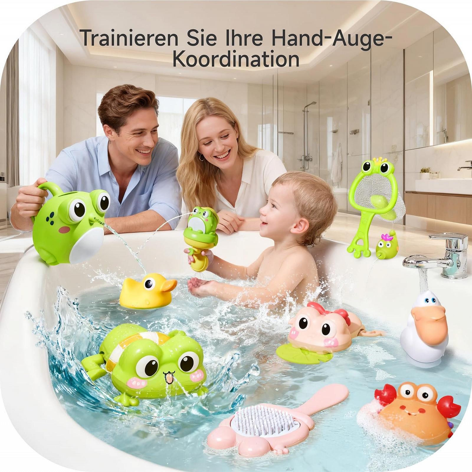 Набір іграшок для ванни для дітей від 1 року, 11 штук, фото №2