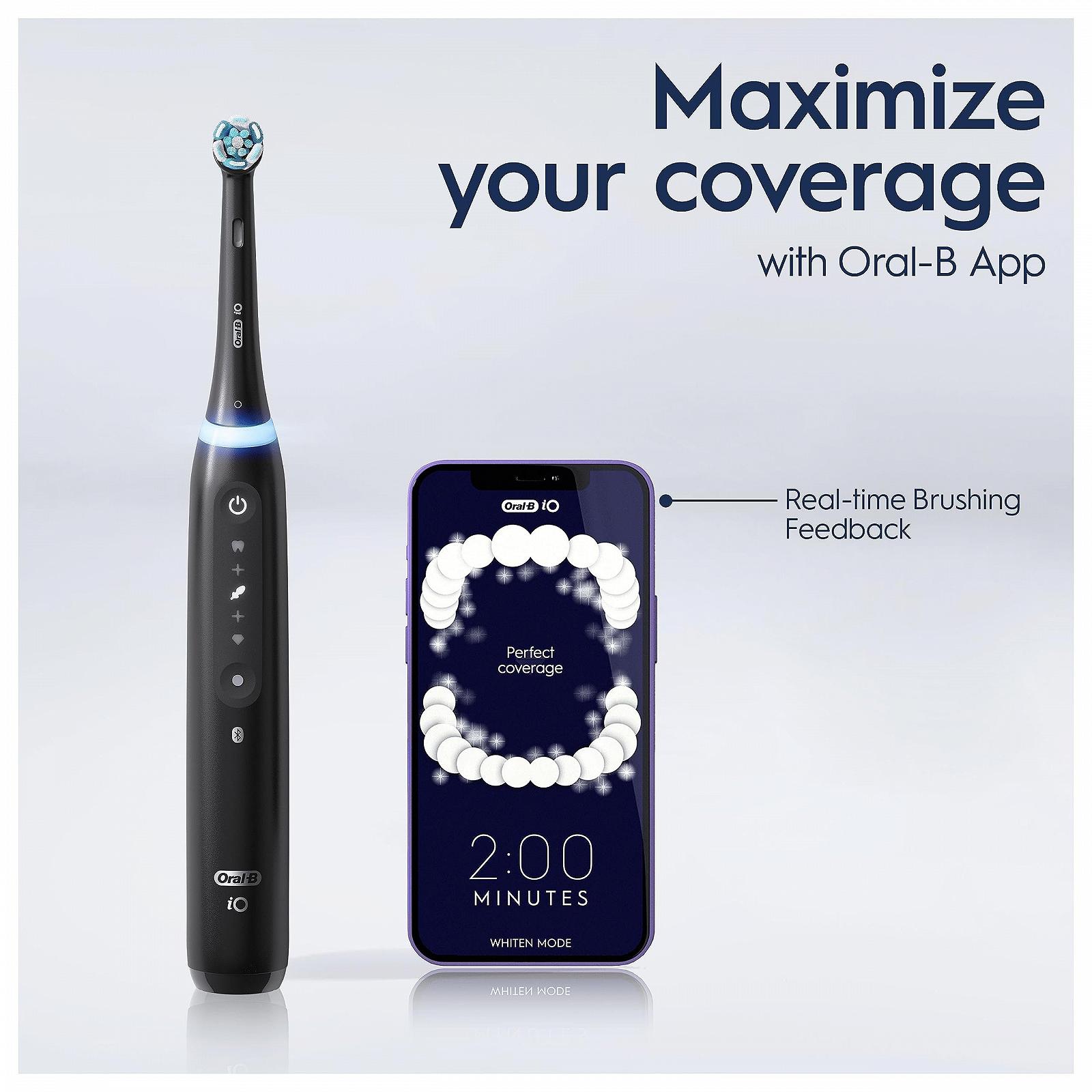Электрическая зубная щетка Oral-B iO5 5 режимов Черный и розовый, фото №7