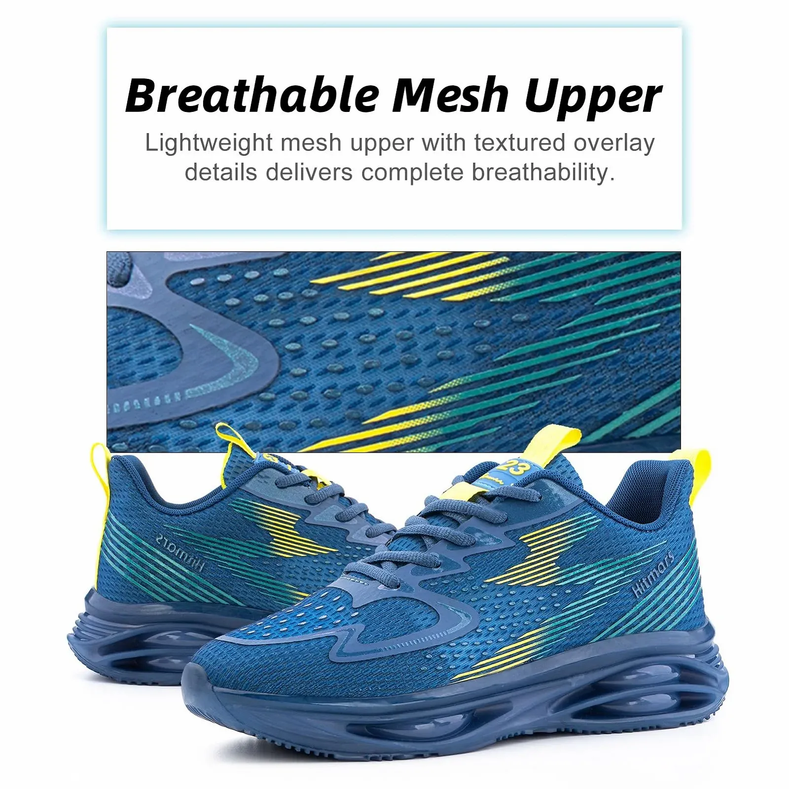 Кросівки Hitmars Спортивні Легкі Чорний EU 36-47, фото №3