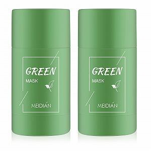 Маска-стик для очищения с зеленым чаем, для удаления черных точек, с глиной для очищения лица, увлажняет, контролирует жирность, глубоко очищает поры, улучшает состояние кожи, для женщин, мужчин, для всех типов кожи - Фото 1