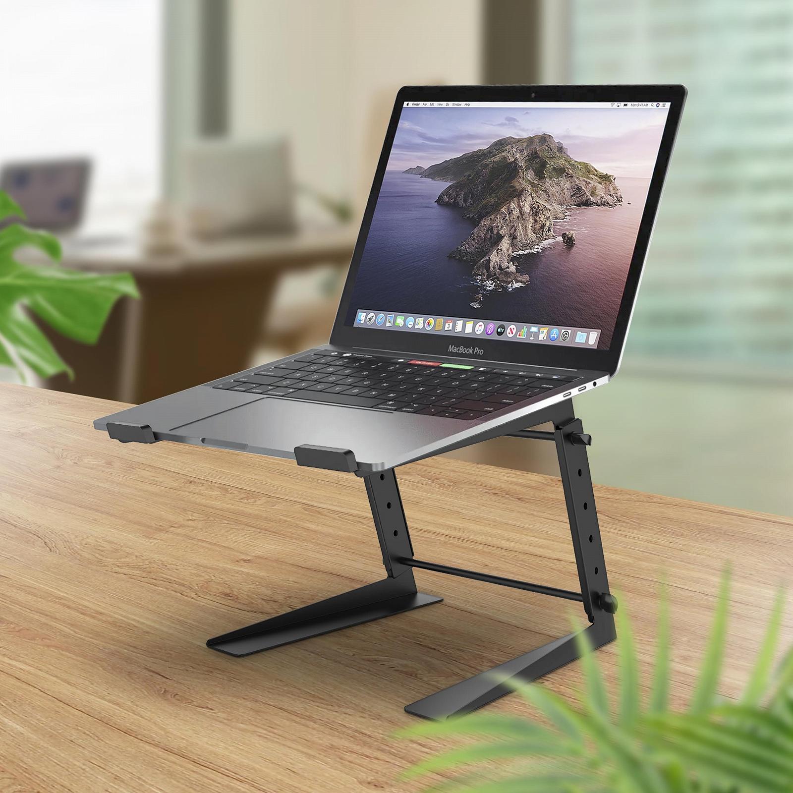 Подставка для ноутбука RICOO Регулируемая по высоте для 15-17 дюймов LS01-B Универсальная подставка для ноутбука до 3 кг Черный, фото №2