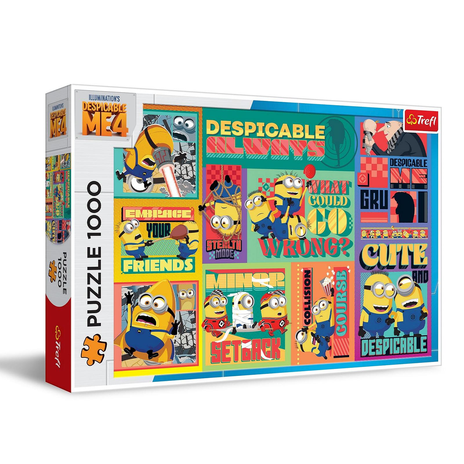Пазли Trefl Despicable Me 4 Gru and Minions: Under the Lid 1000 елементів Кольоровий, фото №1