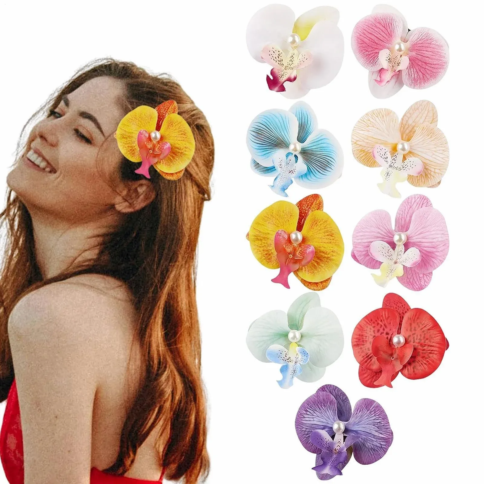 Заколки для волос Цветы 9 шт элегантные заколки для волос, фото №6