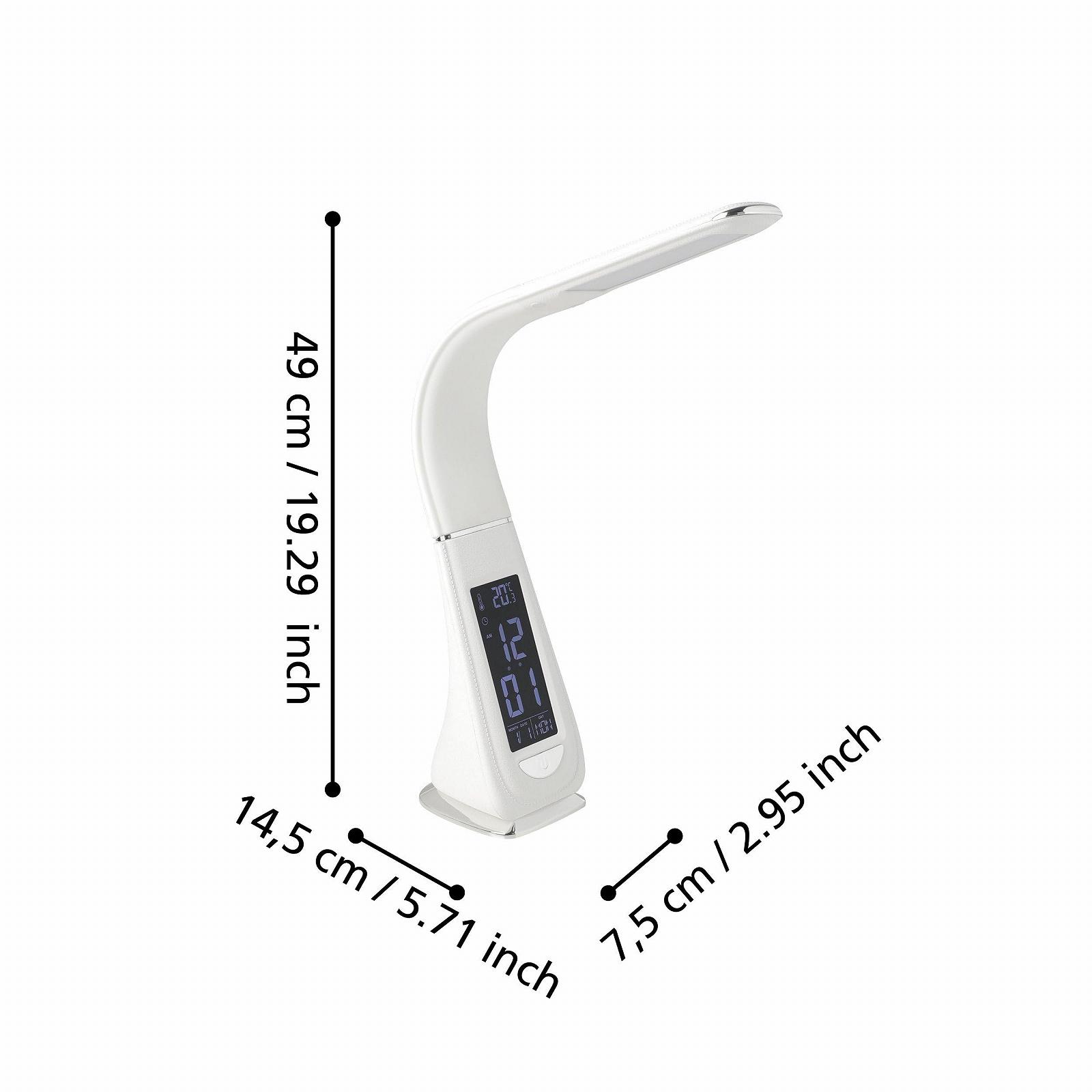 Настольная светодиодная лампа EGLO Cognoli Touch Dimmable Alarm Clock Белая, фото №3