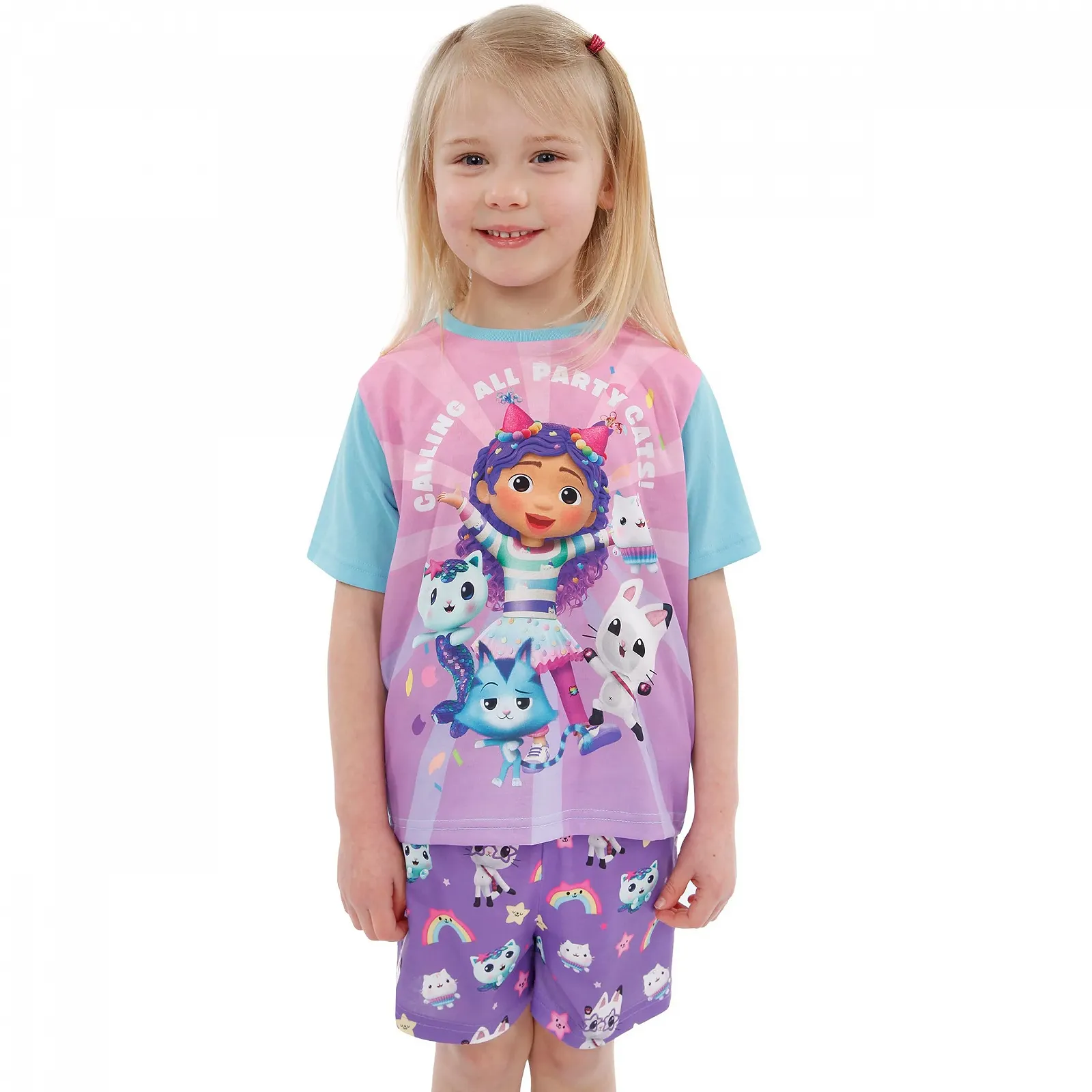 Піжама DreamWorks Gabbys Dollhouse Коротка для дівчинки, фото №2 Піжама DreamWorks Gabbys Dollhouse Коротка для дівчинки, фото №2