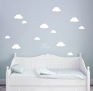 Наклейка на стіну Clouds M1682 L Біла synthetic.ua - Фото 1