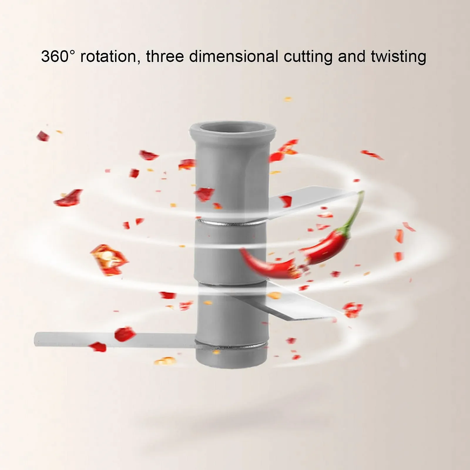 Подрібнювач Omabeta ручний для часнику з 4 лезами, фото №9