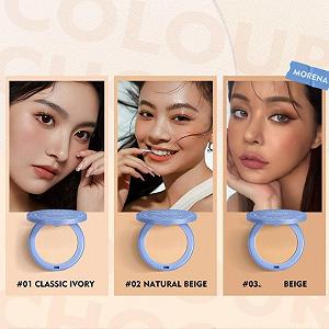 Пудра GAGK Matte Perfection прессованная матовая для лица водостойкая 4 в 1 Ivory synthetic.ua - Фото 1