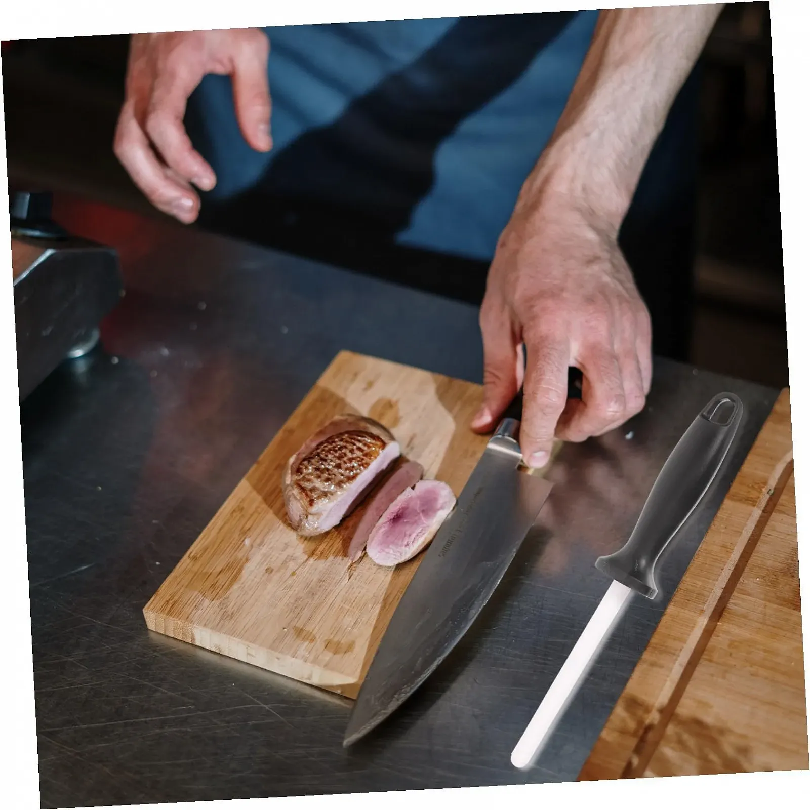 Керамический мусат для ножей Homoyoyo с эргономичной ручкой многофункциональный, фото №3