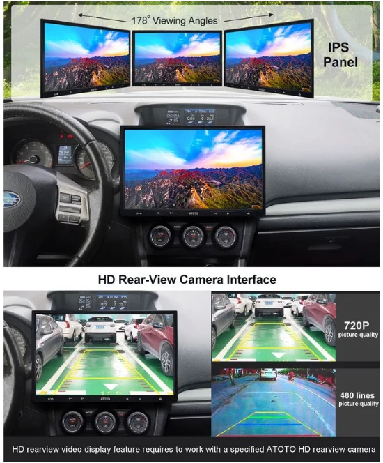 Автомагнитола ATOTO F7 PE F7G210PE / 10.1" / Сенсорная / Linux / Apple CarPlay / Android Auto / Bluetooth / WI-FI / GPS / USB / AUX / microSD slot / 2DIN, фото №3