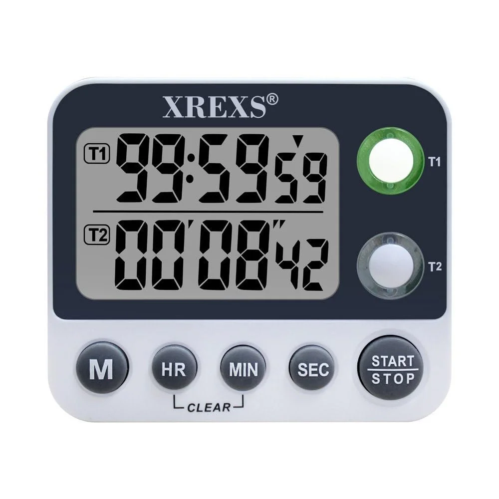 Таймер кухонний цифровий XREXS LCD Магнітний Бежевий, фото №1
