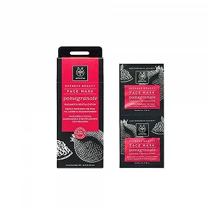 Маска для обличчя Apivita для сяйва та відновлення з гранатом 2x8 мл - Фото 1
