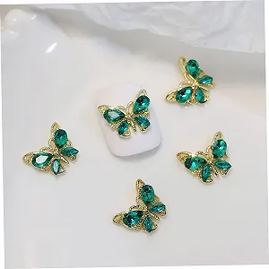 Стразы для ногтей Healeved Бабочки, 10 шт, украшения для маникюра synthetic.ua - Фото 1