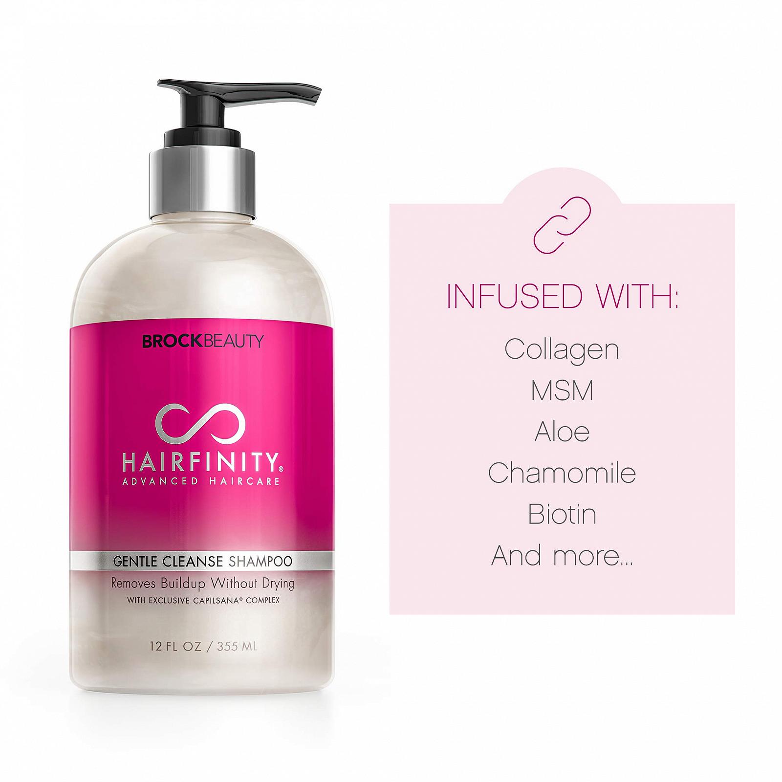 Шампунь Brockbeauty New Hairfinity Gentle Cleanse 355 мл, фото №4