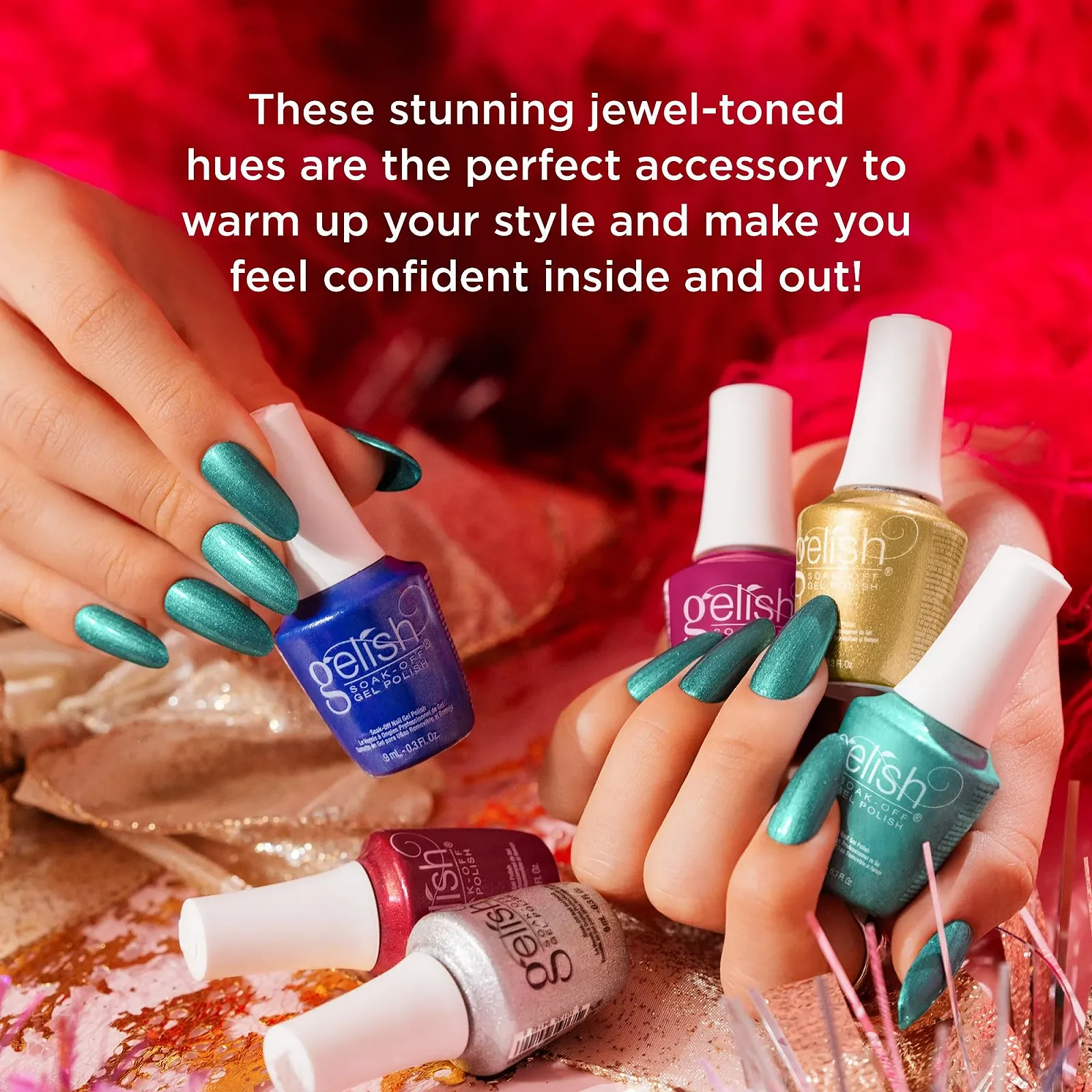 Гель-лак Gelish Mini Holiday Winter Collection A Fuzzy Feeling Cuddle Me Tight, 9 мл, фото №5 Гель-лак Gelish Mini Holiday Winter Collection A Fuzzy Feeling Cuddle Me Tight, 9 мл, фото №5