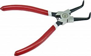 Щипці для зняття стопорних кілець Intertool зігнуті зажиму HT-7012 - Фото 1