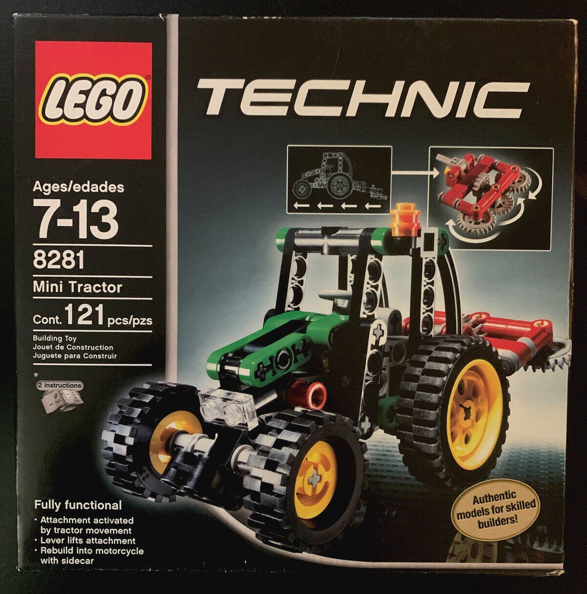 Детский конструктор LEGO Technic Mini Tractor Лего Мини трактор (8281), фото №1