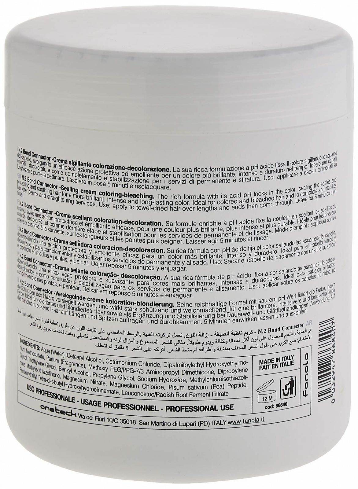 Крем Fanola Fiber Fix Bond Connector N.2 Sealing Colouring Bleaching 1000 мл, фото №2 Крем Fanola Fiber Fix Bond Connector N.2 Sealing Colouring Bleaching 1000 мл, фото №2