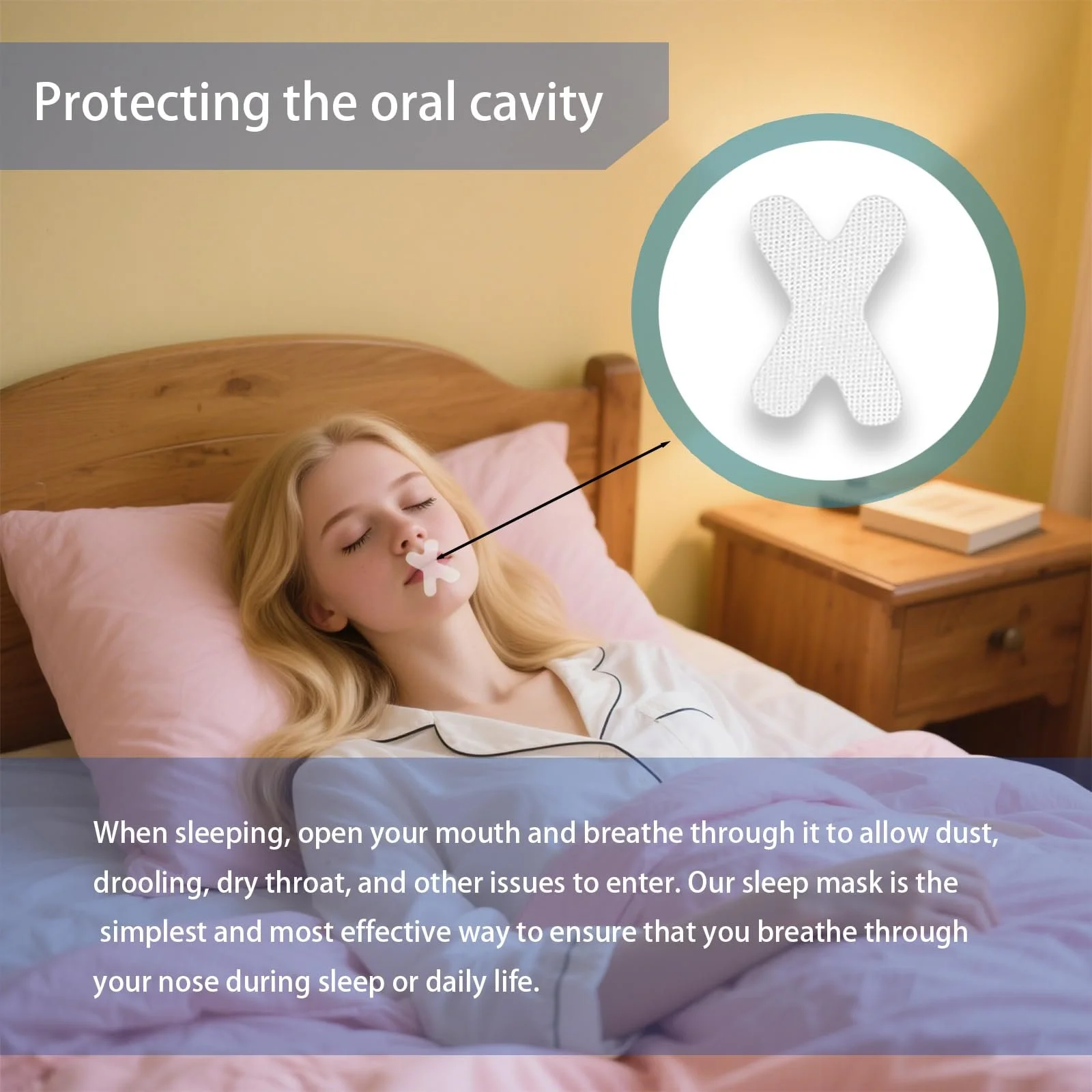 Стрічки для рота для сну (120 шт. в упаковці), фото №4