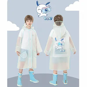 Дощове пончо Дитяче для дівчаток та хлопчиків Однотонне Softshell synthetic.ua - Фото 1