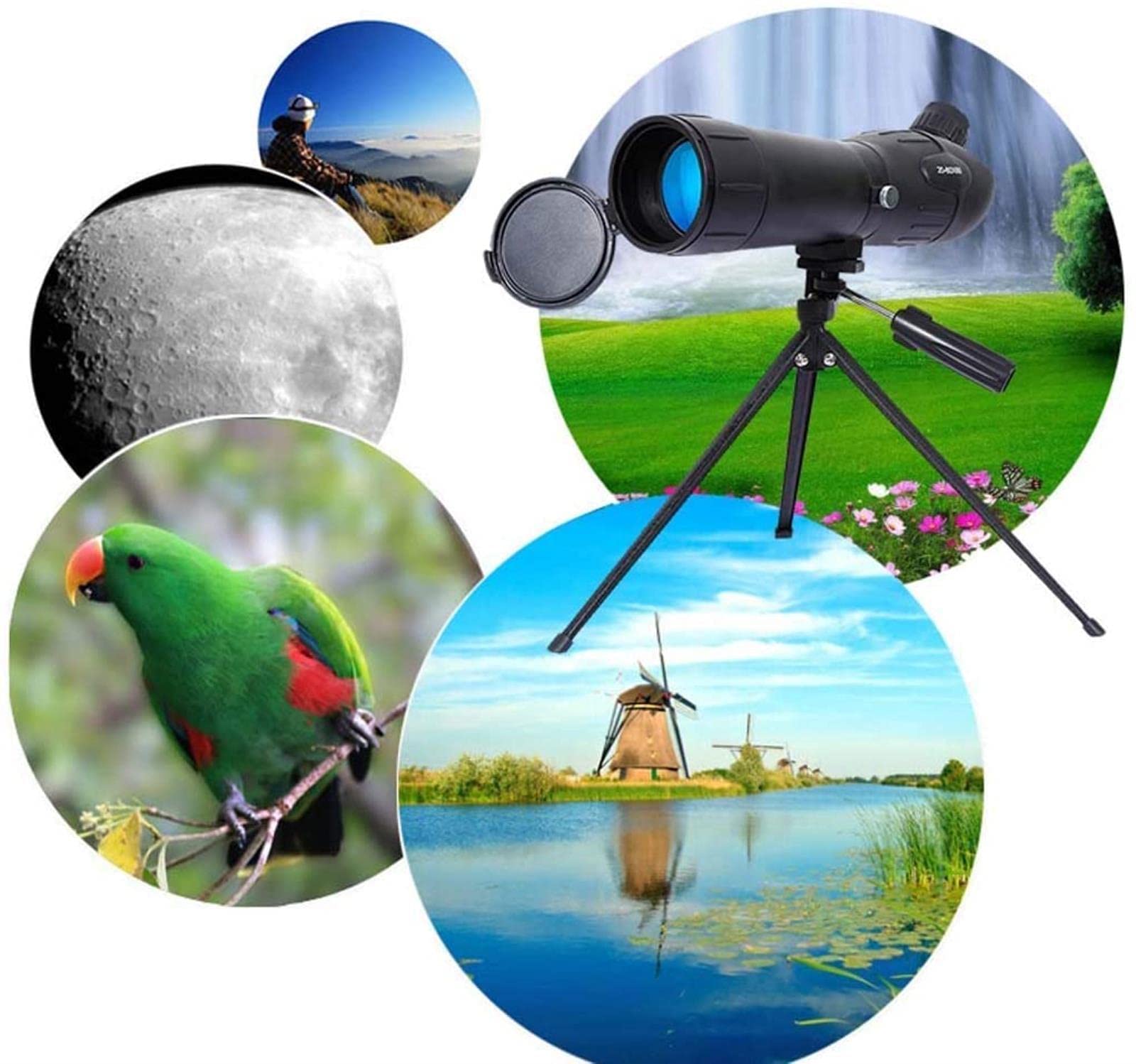 Телескоп QHYTL Астрономічний 2060x60 Висока потужність Водонепроникний Ударостійкий Висока чіткість Призма Зум з треногою, фото №7