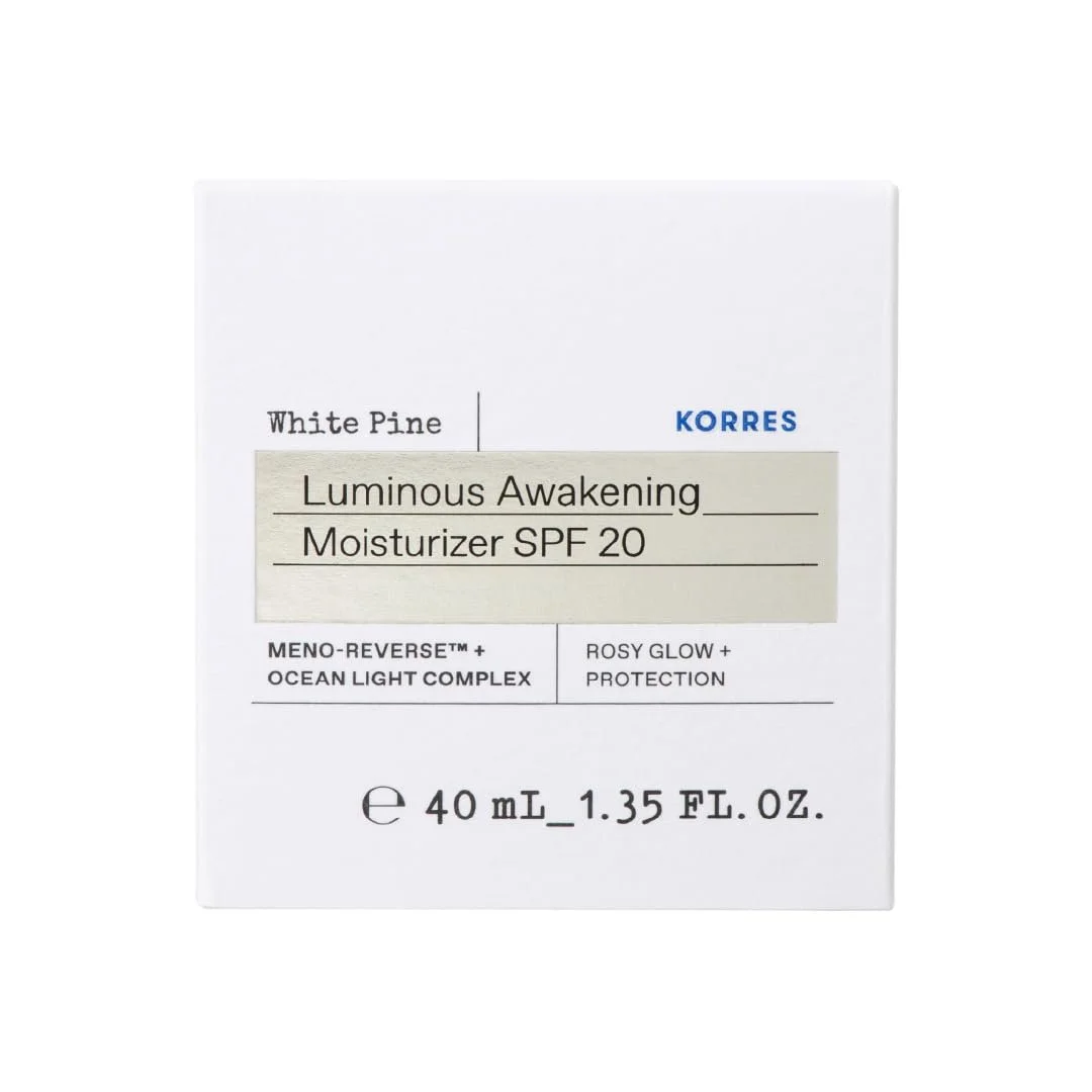 Зволожувальний крем KORRES WHITE PINE Invigorating для зрілої шкіри Rose Tinted SPF20 40 ml, фото №2