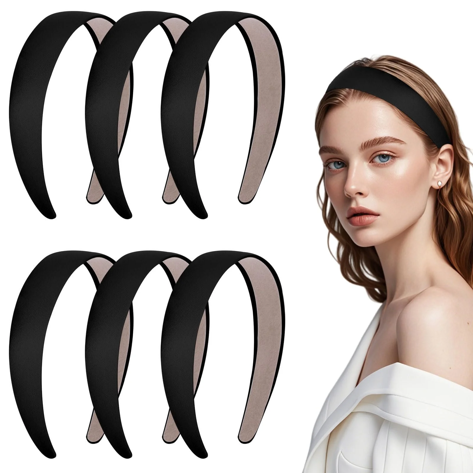 Обруч Тканевый Черный, фото №1