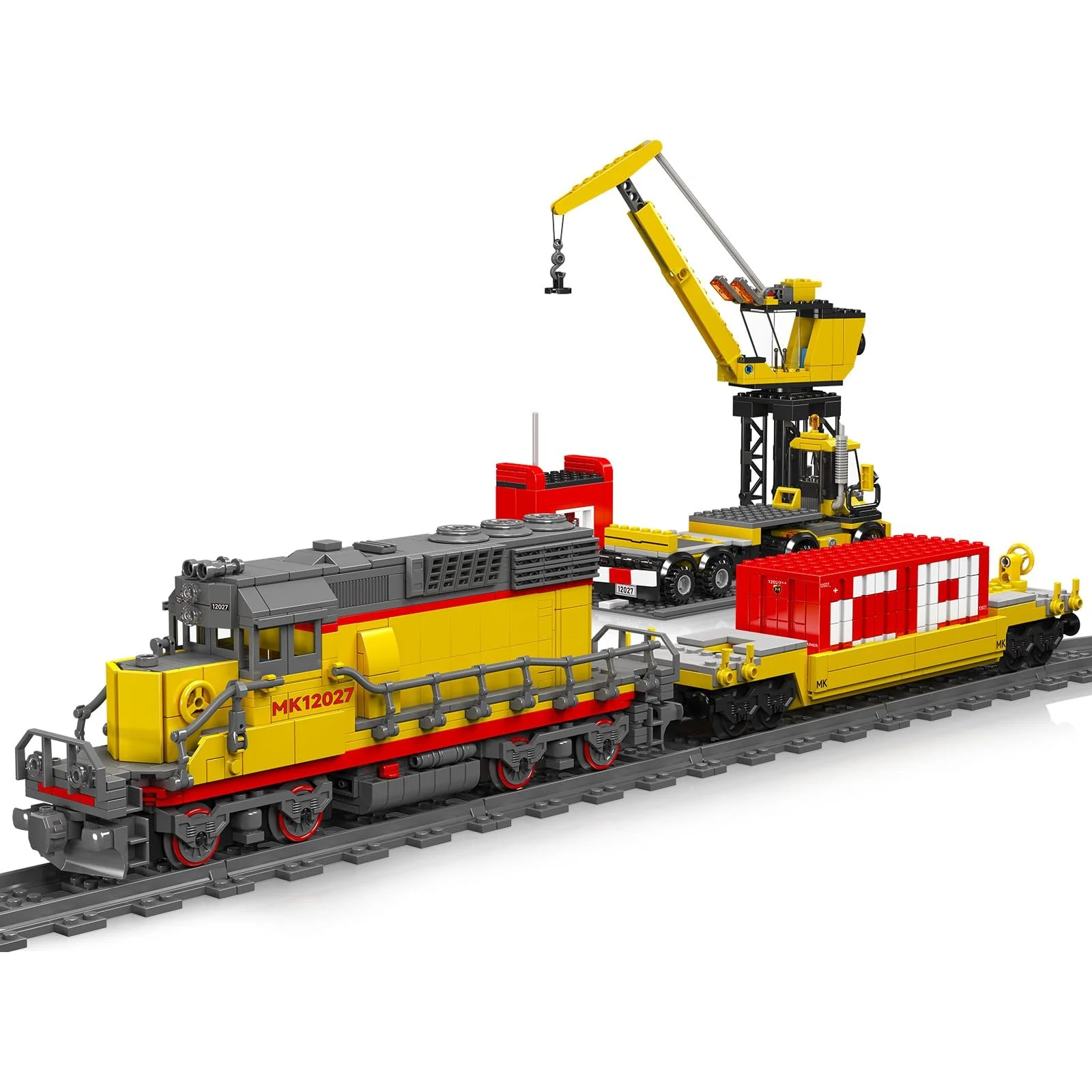 Конструктор Поезд Mould King Technical SD40-2 Дизельный Локомотив 12027, фото №3 Конструктор Поезд Mould King Technical SD40-2 Дизельный Локомотив 12027, фото №3