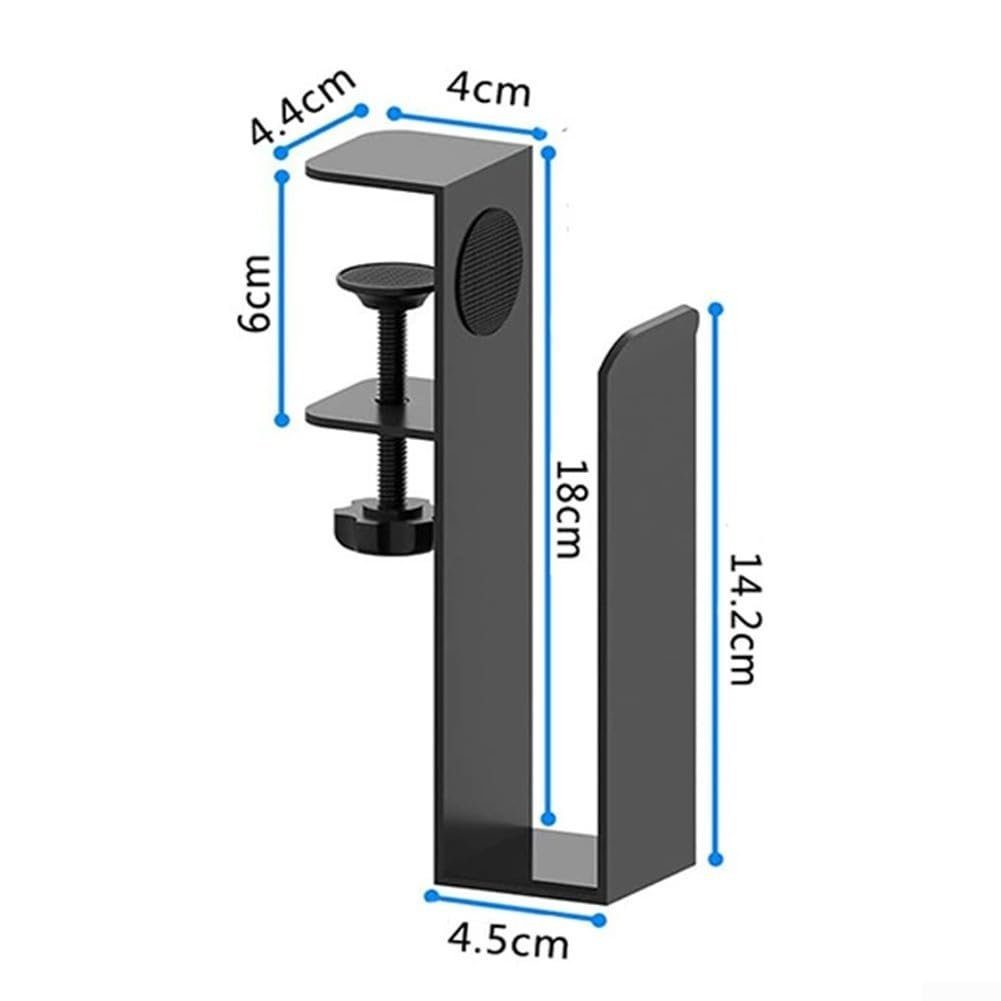 Органайзер-підставка для ноутбука з регульованими затискачами для кріплення до бокової сторони столу, фото №2