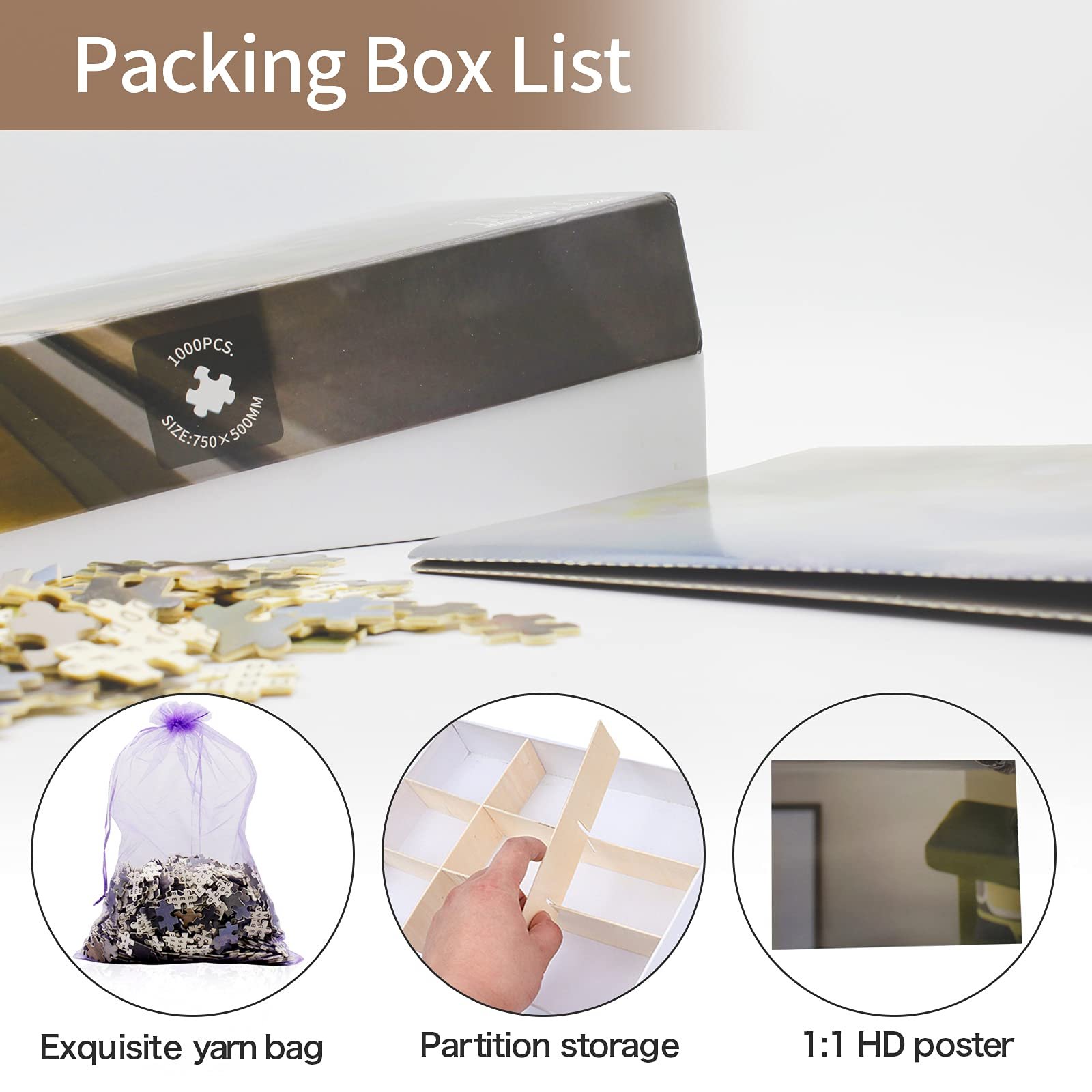 Пазл 1000 деталей Cat & Tiger DIY, фото №4 Пазл 1000 деталей Cat & Tiger DIY, фото №4