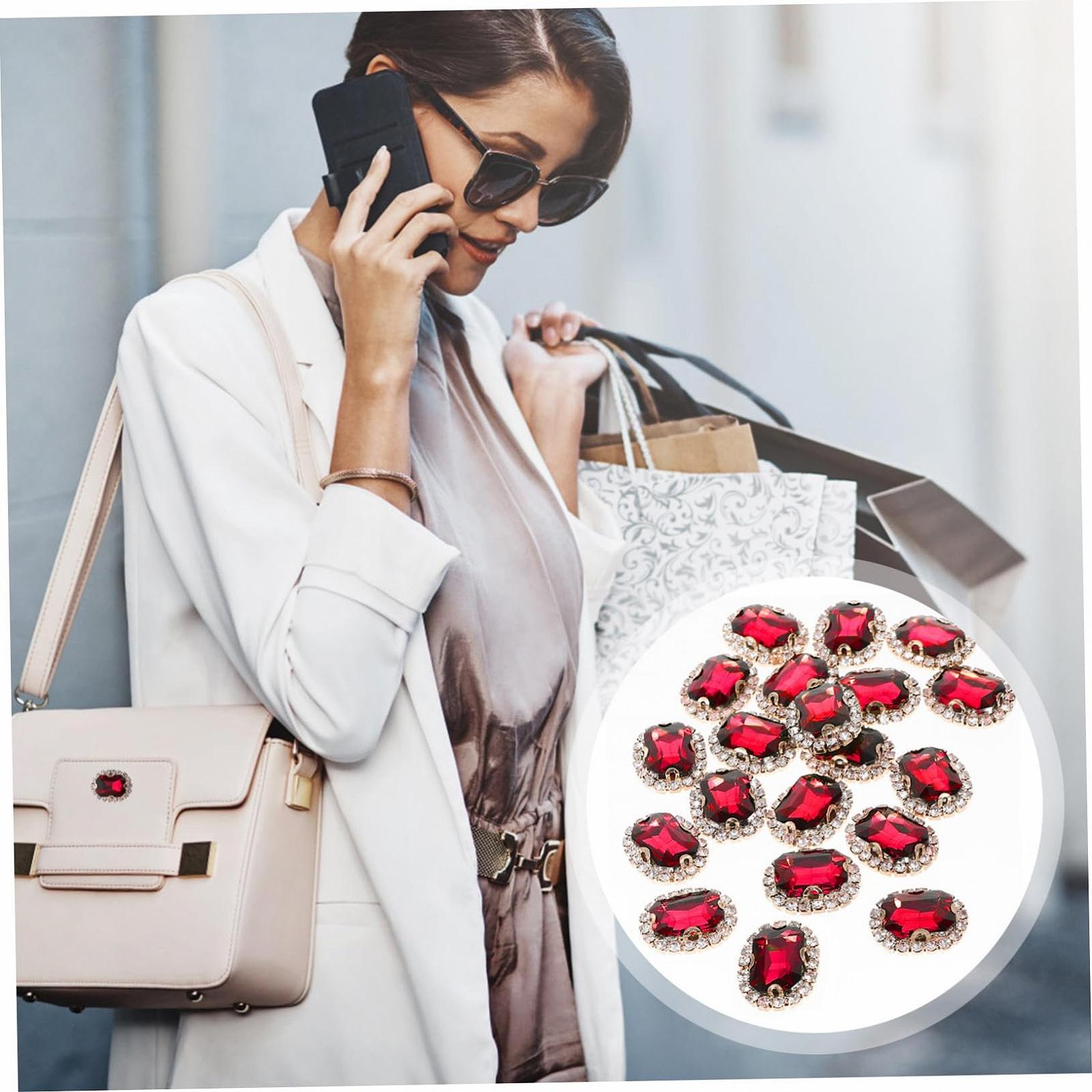 Стразы Пришивные декоративные блестящие 20 шт, фото №5