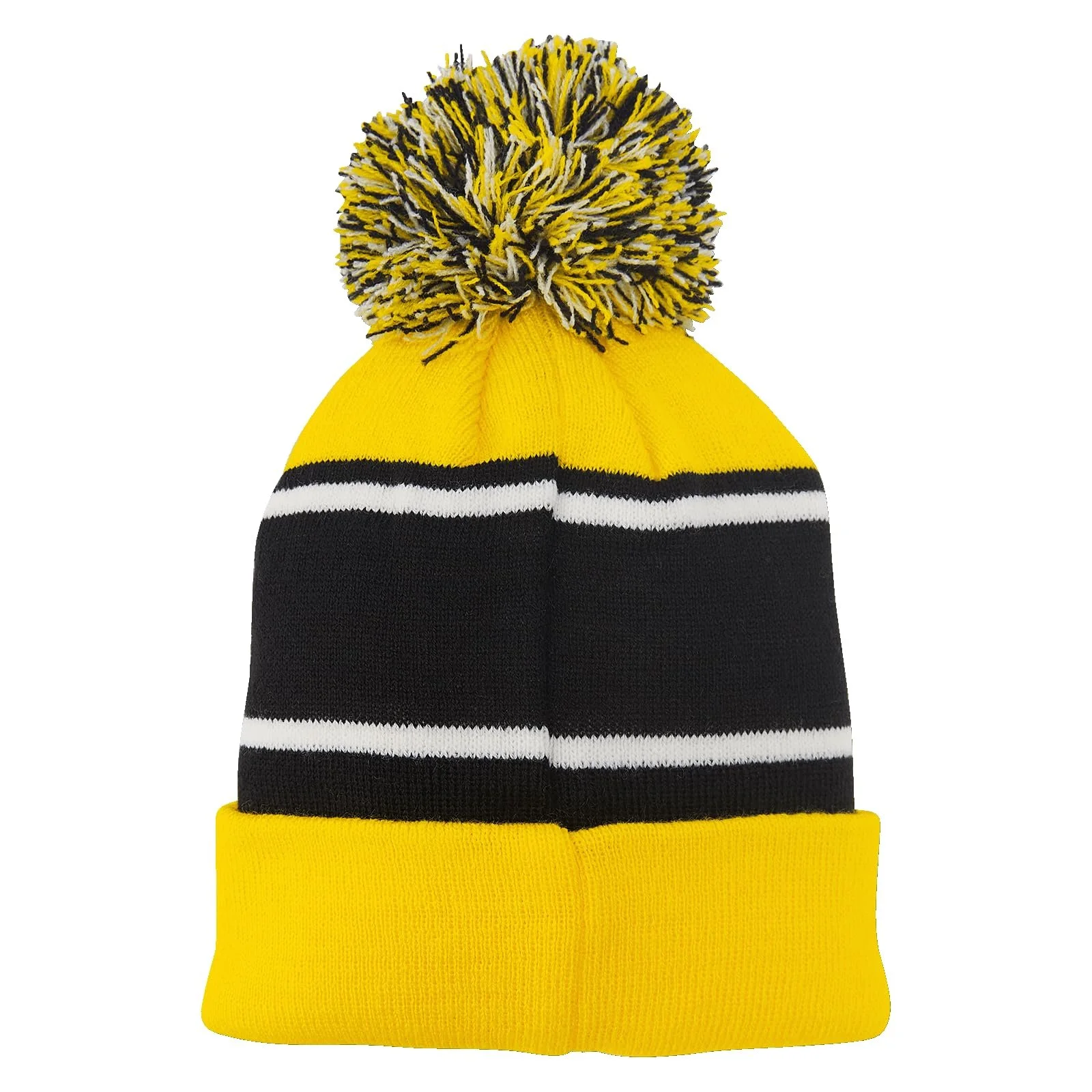 Дитяча шапка з помпоном Borussia Dortmund BVB, жовто-чорна, Cross Bar, фото №2 Дитяча шапка з помпоном Borussia Dortmund BVB, жовто-чорна, Cross Bar, фото №2