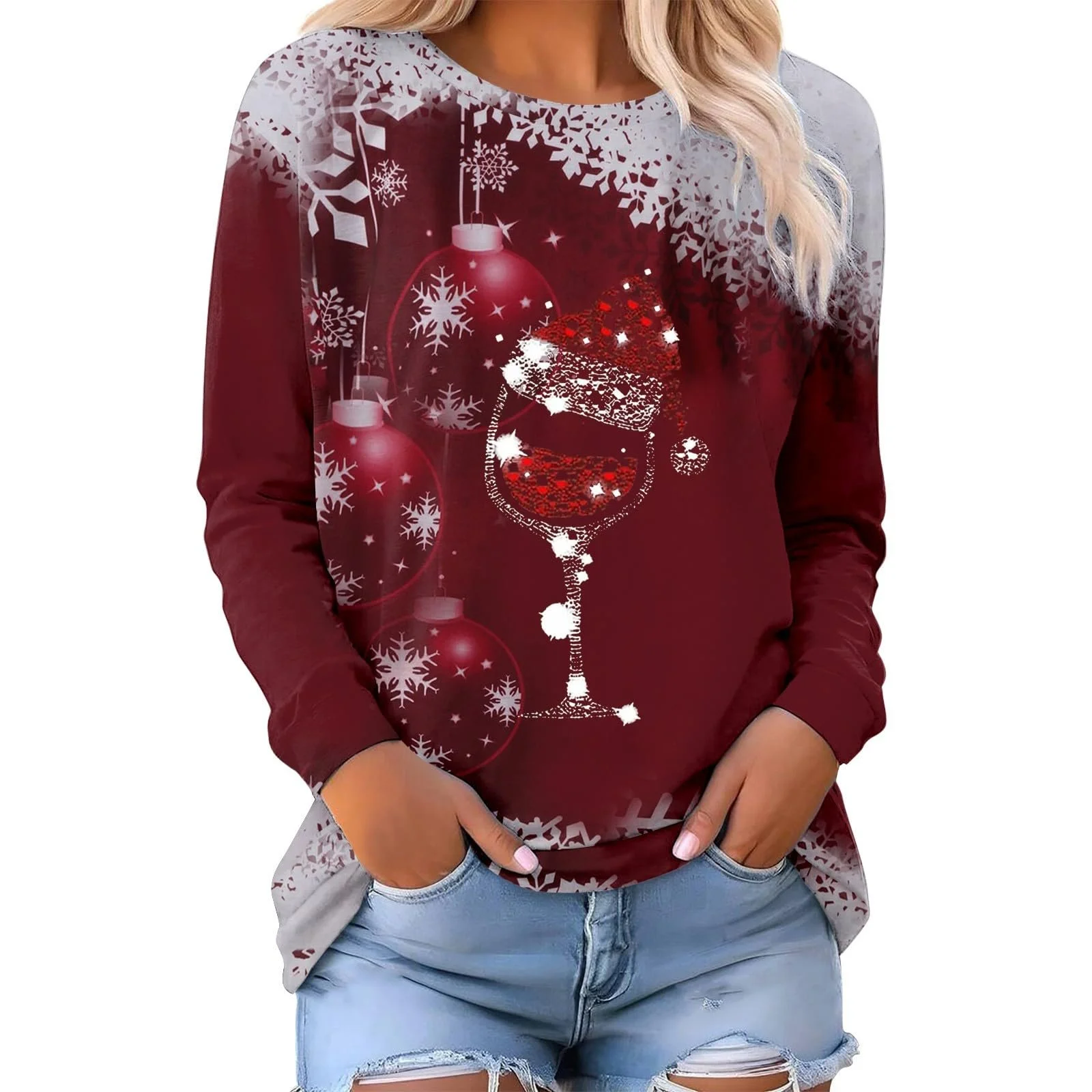 Різдвяний джемпер Unilarinna Жіночий смішний принт, фото №1