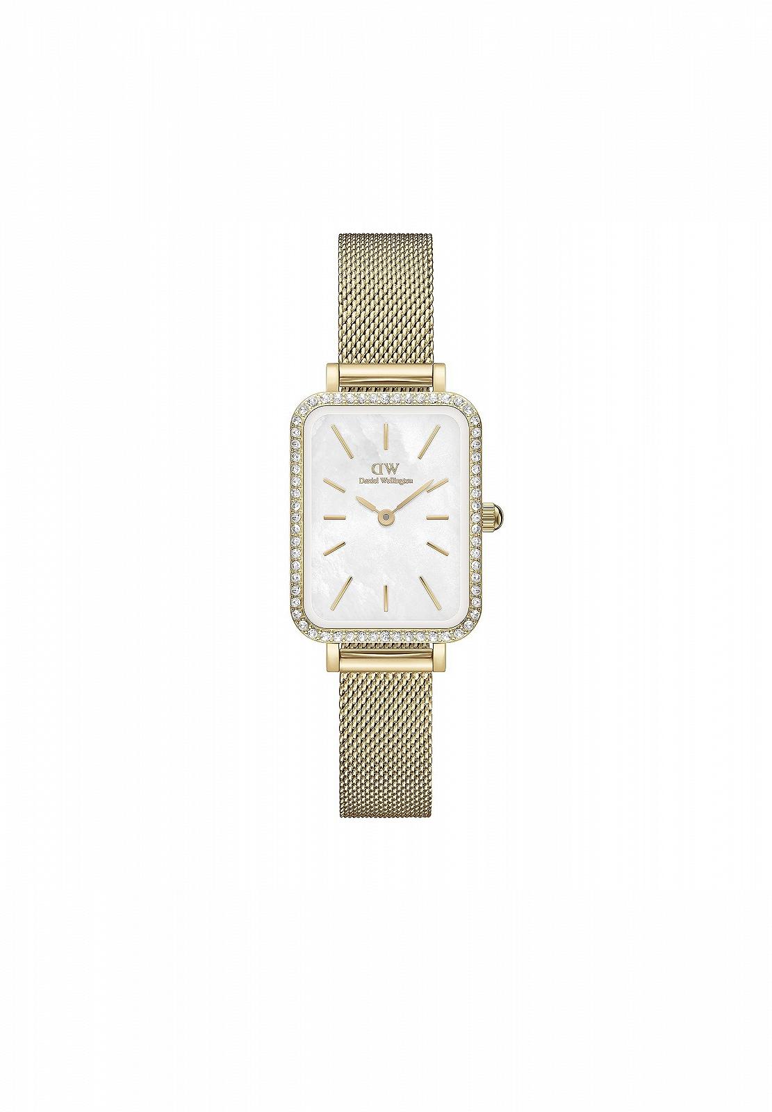 Годинник Daniel Wellington Quadro Lumine Bezel Evergold MOP, фото №1