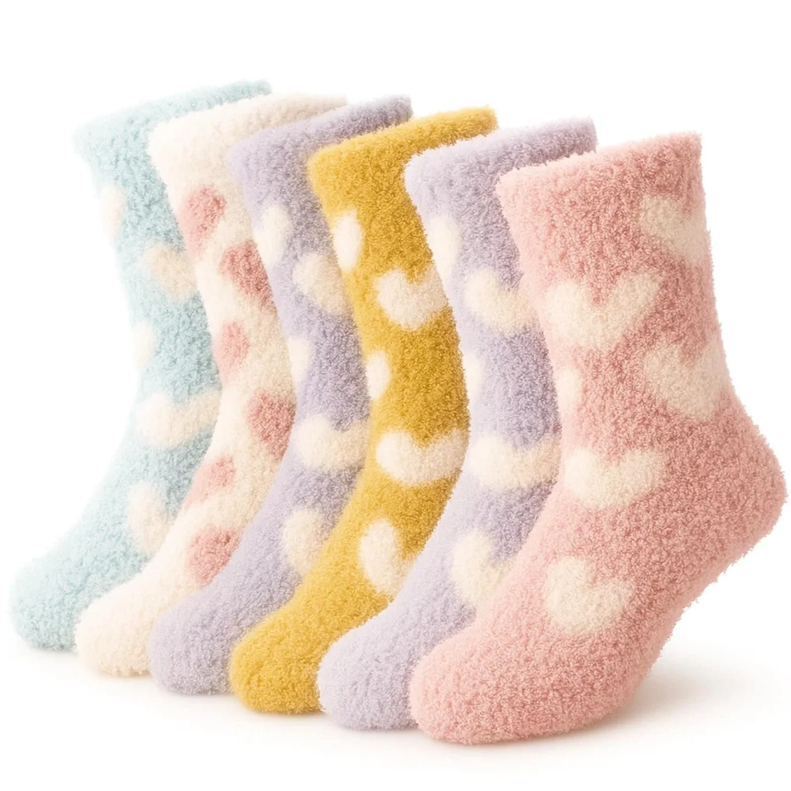 Носки Домашние Теплые Цветные 39-42 (6 пар), фото №1
