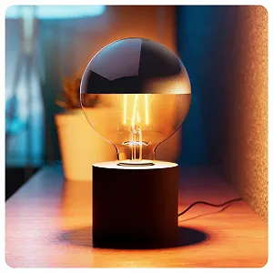 Настільна лампа SSC-LUXon NAMBI LED Mirror Head E27 Чорна - Фото 1